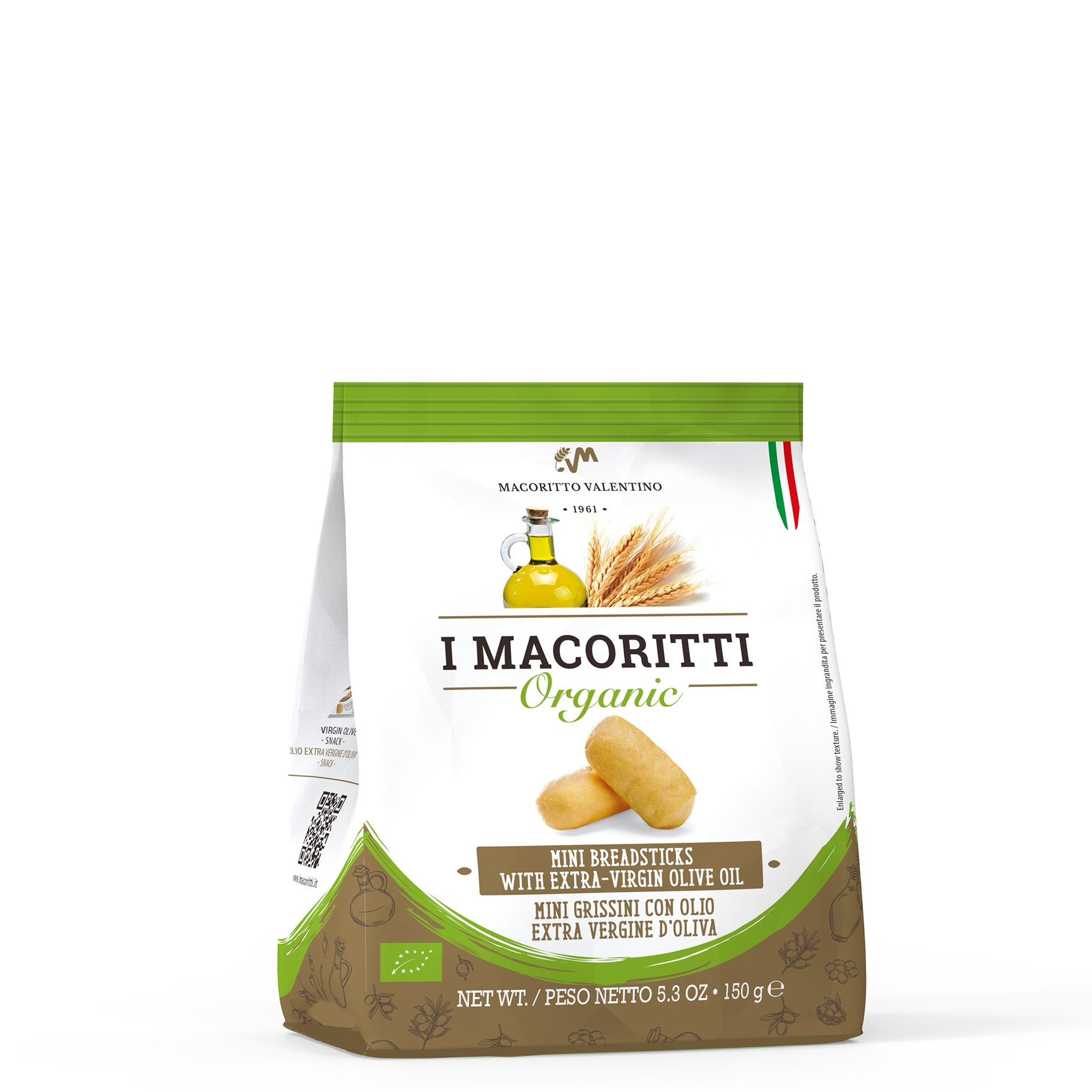 I Macoritti Organic EVOO & Sea Salt Grissini Bites - 5.3oz
