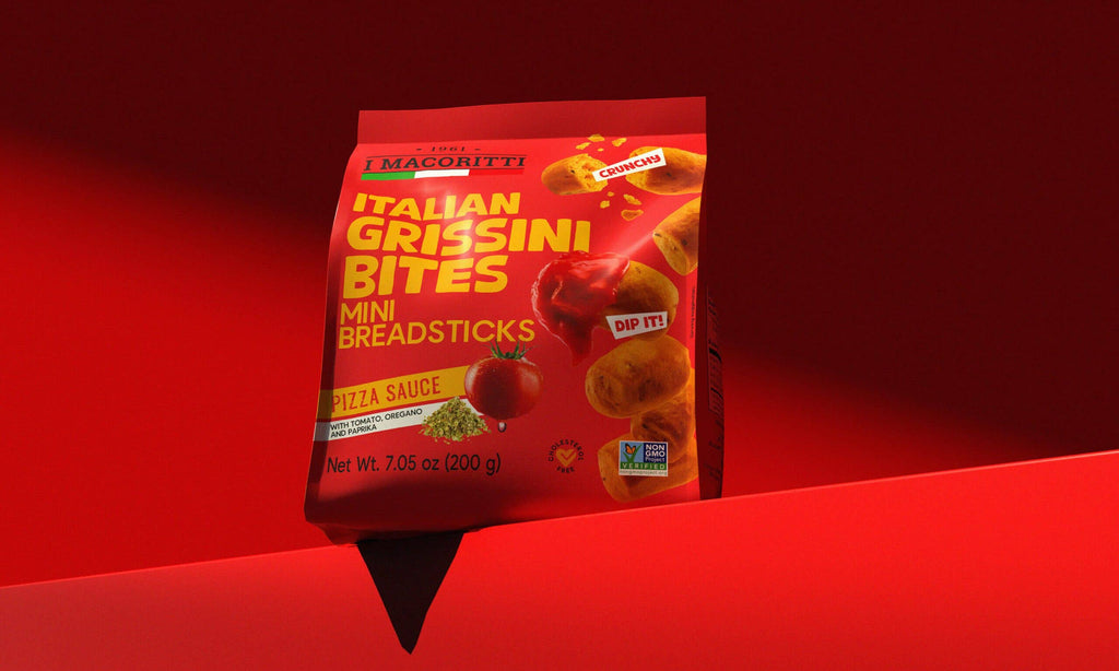 I Macoritti Grissini Bites – Pizza Sauce with Tomato, Oregano & Paprika - Pack of 12