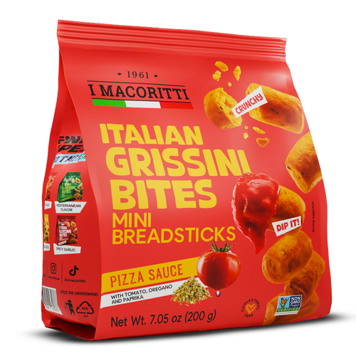 I Macoritti Grissini Bites – Pizza Sauce with Tomato, Oregano & Paprika - Pack of 12